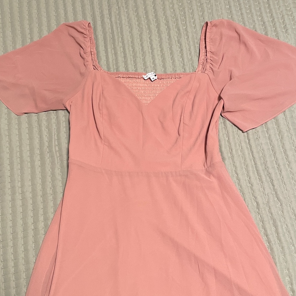 Blush Pink Midi Dress